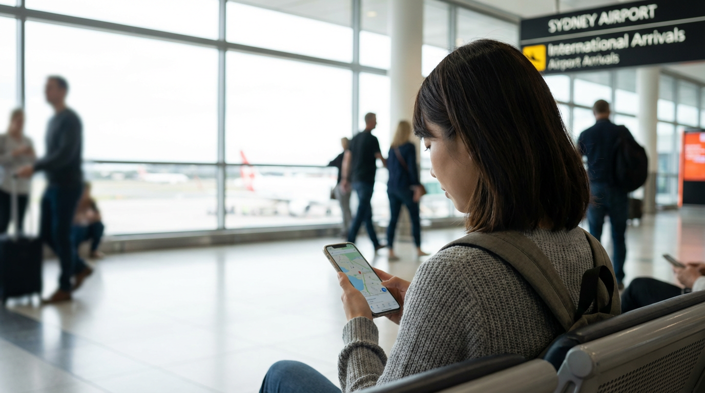 シドニー空港でeSIMは買える？到着後に探す前に知っておきたい「買い方の現実」と失敗しない選び方