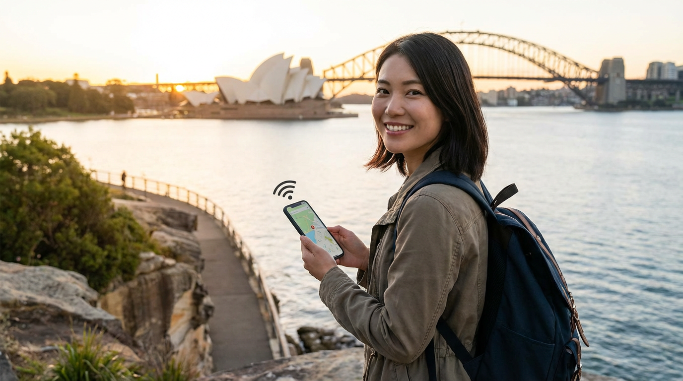 オーストラリアeSIMは必要？フリーWi-Fiだけでは危険な理由と、長期滞在は「サクッとSIM AUS」が最適なワケ