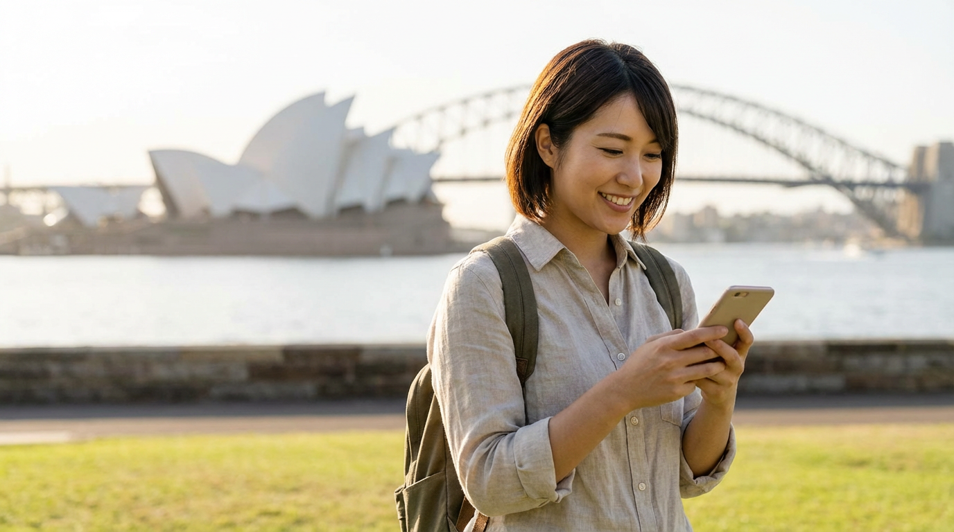 オーストラリアeSIMで1年ワーホリの通信費を抑えるには？｜サクッとSIM AUS活用術