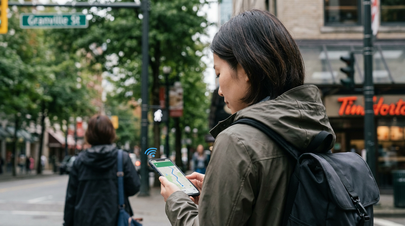 トランジット観光で「1日だけ」失敗しない通信設計：カナダeSIMで身軽に、次に“生活”が始まるならPhoneBox（TELUS回線）をイエローモバイルで先回り