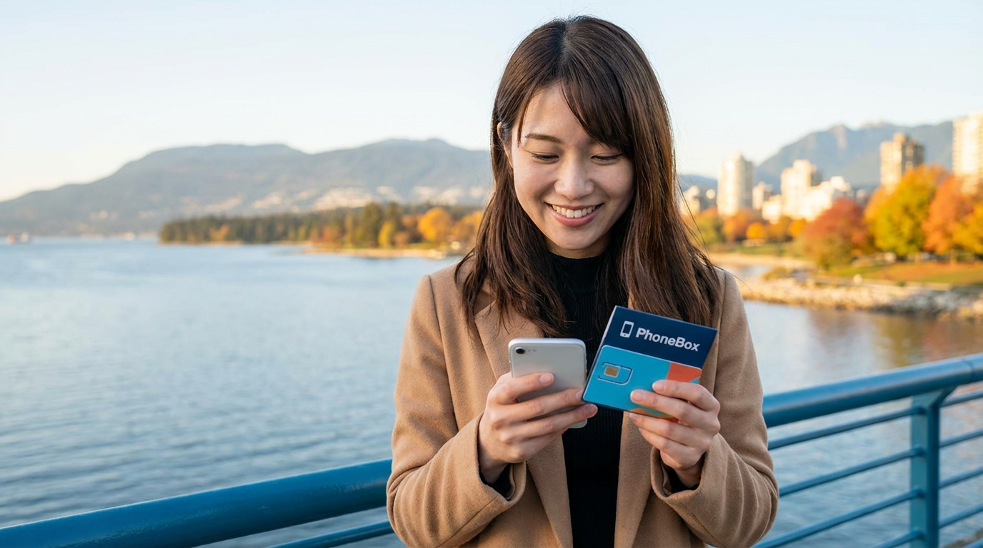 カナダ留学・ワーホリのSIMは「電話番号つき×日本語サポート」で決める｜PhoneBox（TELUS回線）を出発前に整える方法