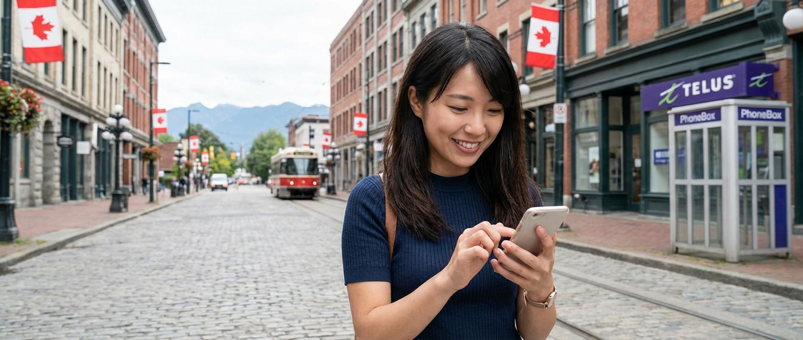 カナダ留学・ワーホリの通信、結局どれが正解？「番号＋SMS」で詰まないなら PhoneBox（TELUS）×イエローモバイルが強い理由