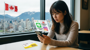 カナダでLINE・インスタが開かない？まずは設定チェック→長期なら「電話番号つきSIM」で生活を止めない（PhoneBox×TELUS回線をイエローモバイル経由で）
