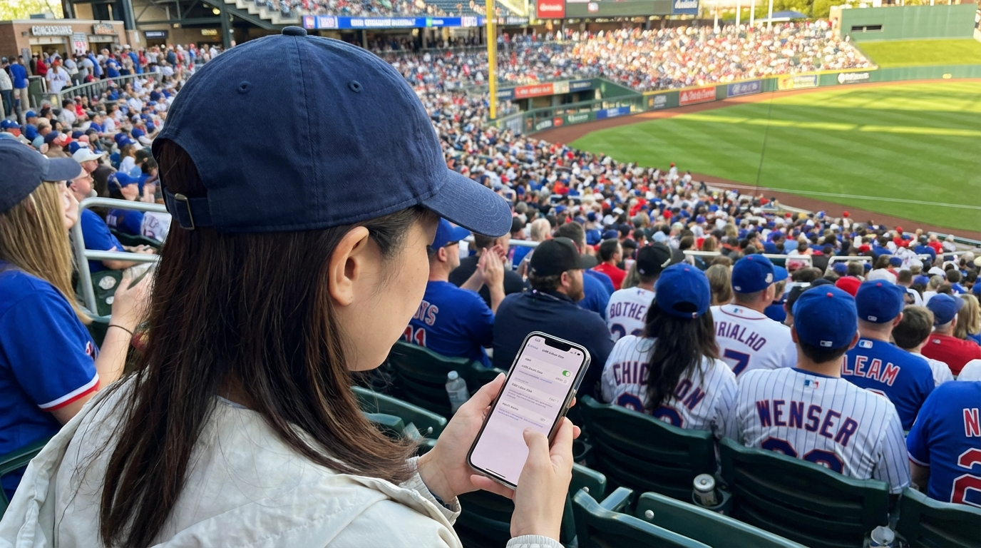 メジャーリーグ観戦！スタジアムの混雑時でも繋がるeSIMの選び方