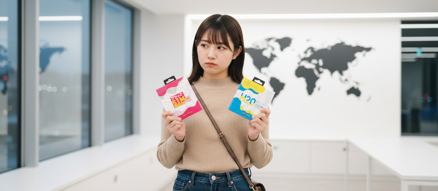 「H2O Wireless」と「サクッとSIM」どっちを選ぶ？目的別チャート診断