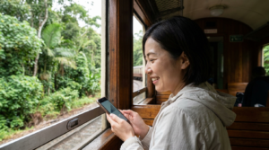 ケアンズ「キュランダ鉄道」の旅｜熱帯雨林の中を通る列車内の電波事情