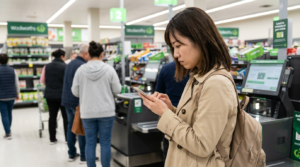 ウールワース・コールズ（スーパー）のアプリ会員証｜レジ前でネットが必要な理由