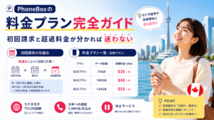 PhoneBoxの解約方法と一時帰国の番号保管｜「またカナダに戻るか」で決まります