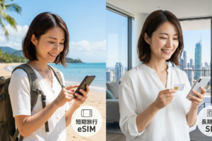 ケアンズ・ゴールドコーストの通信はどうする？短期旅行は使い切りeSIM、長期滞在は「長期滞在 SIM」で分けて考えよう