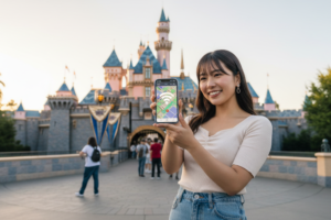 ロサンゼルス・アナハイムのディズニーランドでアプリを使うための通信環境
